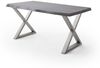 Baumkantentisch >Calabria< in Akazie grau lackiert - 240x79,5x100 (BxHxT) Bild 2