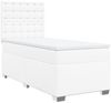 vidaXL Boxspringbett mit Matratze Weiß 90x200 cm Kunstleder 3290705 Bild 2