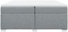 vidaXL Boxspringbett mit Matratze Hellgrau 200x200 cm Stoff 3285158 Bild 4