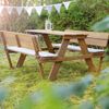 roba Kindersitzgarnitur 'Outdoor+' - Sitzgruppe 'Picknick for 4' - wetterfest - Teak-Optik Bild 2