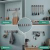 Mai & Mai Wandgarderobe Wandhaken Garderobenleiste Garderobenhaken mit 4/6 klappbaren Haken, Faltmechanik und Anti-Rutsch-Textur Bild 4