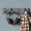 Mai & Mai Wandgarderobe Wandhaken Garderobenleiste Garderobenhaken mit 4/6 klappbaren Haken, Faltmechanik und Anti-Rutsch-Textur Bild 3