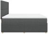vidaXL Boxspringbett mit Matratze Dunkelgrau 180x200 cm Stoff 3292129 Bild 5