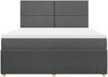 vidaXL Boxspringbett mit Matratze Dunkelgrau 180x200 cm Stoff 3292129 Bild 4