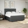 vidaXL Boxspringbett mit Matratze Dunkelgrau 180x200 cm Stoff 3292129 Bild 3