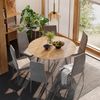 Esstisch Halvar Greige 120 x 120 cm Vicco Bild 3