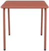 Vente-unique - MIRMANDE Gartensitzgruppe Metall Rot - B 45 cm x H 41,5 cm x L 45 cm Bild 3