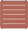 Vente-unique - MIRMANDE Gartensitzgruppe Metall Rot - B 45 cm x H 41,5 cm x L 45 cm Bild 4