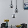 Lindby Hängeleuchte Jurian, Glas Alu IP20, 3 x 15 W LED Bild 4