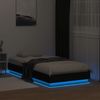 vidaXL Bettgestell mit LED Schwarz 75x190 cm 839547 Bild 5