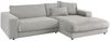 KAWOLA Sofa MADELINE Ecksofa Cord steingrau Longchair rechts 85 x 190 x 270 cm Bild 5