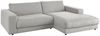 KAWOLA Sofa MADELINE Ecksofa Cord steingrau Longchair rechts 85 x 190 x 270 cm Bild 2