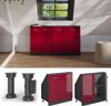 Dachschrägenschrank Rion Rot Hochglanz/Anthrazit mit 2 Türen Vicco Bild 5