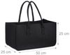 Relaxdays 8x Kaminholztasche aus Filz, schwarz Bild 5