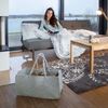 Relaxdays 8x Kaminholztasche aus Filz, schwarz Bild 3