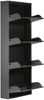 Schuhkipper >BLACK< (1stk) in Schwarz lackiert, Metall, montiert - 50x130x15cm (BxHxT) Bild 3