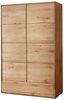 Massivart® Highboard 100 cm Breite Massivholz Wildeiche geölt »SKOV«, 2 Drehtüren · 3 Einlegeboden · 1 Schublade · viel Stauraum Bild 2