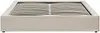 Vente-unique - KARESO Lattenrost und Bettrahmen Stoff Beige - B 201 cm x H 30 cm x L 220 cm Bild 4