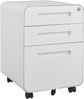 Rollcontainer Aktenschrank 3 Schubladen weiß, 46x40x58 cm, bis 150 kg Bild 5