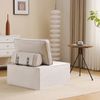 Modulares Sofa aus Leinenstoff, platzsparend & flexibel kombinierbar, weiche Polsterung, ideal für Wohnungen,Beige Bild 5