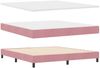 vidaXL Boxspringbett mit Kopfteil Rosa 200 x 180 cm Samt 3341539 Bild 3