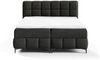 Boxspringbett Schlafzimmerbett SOPHIE 120x200cm Stoff Salvador Schwarz Bild 2