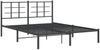 vidaXL Bettgestell mit Kopfteil Metall Schwarz 150x200 cm 355563 Bild 3