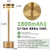 Nettlife LED Tischleuchte Modern Gold/Weiß/Schwarz/Silber Kabellose Nachttischlampe USB-C, Touch Dimmbar, LED fest integriert, Modern Tischlampe für Schlafzimmer Esszimmer Büro Bild 3