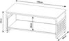 Couchtisch Dyrøy 100x50x43cm Weiß/Eiche [en. casa] Bild 2