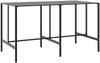 vidaXL Bartisch Schwarz 200x100x110 cm Pulverbeschichteter Stahl 3301419 Bild 2