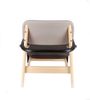 Sessel Billy aus weichem Stoff, Retro Chic Design, schwarz braun beige, eleganter Komfort für Dein Zuhause Bild 2