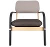 Sessel Billy aus weichem Stoff, Retro Chic Design, schwarz braun beige, eleganter Komfort für Dein Zuhause Bild 5