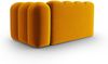 Micadoni Modulares Sofa Lupine 2-Sitzer Rechts Samtstoff Salvador Gelb Bild 3