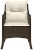 vidaXL Gartenstühle mit Kissen 2 Stk. Braun Poly Rattan 365146 Bild 5