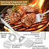 Herogo Grillbesteck-Set mit Tragetasche, 6-teilig, Edelstahl silber Bild 5