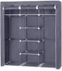 Songmics 'RYG12G' Stoffschrank mit 2 Kleiderstangen, grau,175 x 150 x 45 cm Bild 1