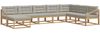 vidaXL Outdoor-Sofagarnitur 8 pcs Weiß und Hellgrau 3386880 Bild 2