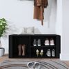 vidaXL Schuhregal Schwarz 100x35x45 cm Holzwerkstoff 816921 Bild 3