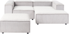 Modul Ecksofa 3-Sitzer ARDAL Cord Cremeweiß mit Ottomane linksseitig Bild 4