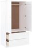 vidaXL Kleiderschrank ALTA Weiß 90x55x170 cm Massivholz Kiefer 353930 Bild 3