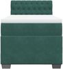 vidaXL Boxspringbett mit Matratze Dunkelgrün 90x190 cm Samt 3286195 Bild 4