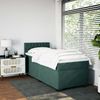 vidaXL Boxspringbett mit Matratze Dunkelgrün 90x190 cm Samt 3286195 Bild 3