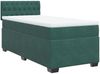 vidaXL Boxspringbett mit Matratze Dunkelgrün 90x190 cm Samt 3286195 Bild 2