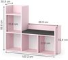 Kindersitzbank Luigi Rosa 107.2 x 88.6 cm ohne Faltboxen Vicco Bild 3