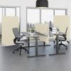 Rheinland Möbel FocusWall STWR1016 – Akustik-Stellwand 1000×1600 mm in Stofffarbe Oyster inkl. Rollen – Mobile Schreibtisch-Trennwand für Büro & Homeoffice – Schallschutz – Made in Germany Bild 3
