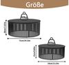 TWSOUL Couchtisch Set 2-teilig rund, moderne Wohnzimmertische mit stabiler Metallring, -Struktur, wasserabweisend & pflegeleicht Bild 2