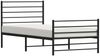 vidaXL Bettgestell mit Kopf- und Fußteil Metall Schwarz 100x190 cm 352331 Bild 5