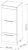 Mikrowellenschrank Fame-Line Bordeaux Hochglanz 60 cm Vicco Bild 3
