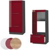 Mikrowellenschrank Fame-Line Bordeaux Hochglanz 60 cm Vicco Bild 5
