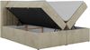 Boxspringbett ALVER 160x200 mit zwei Bettkasten & Stauraum, inkl. Matratze H4, Topper T25, Federautomaten & gepolstertes Kopfteil - Beige Velvet Bild 4